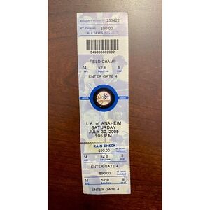 New‎ York Yankees vs LA Angels July 30 2005 Ticket Stub Old Stadium